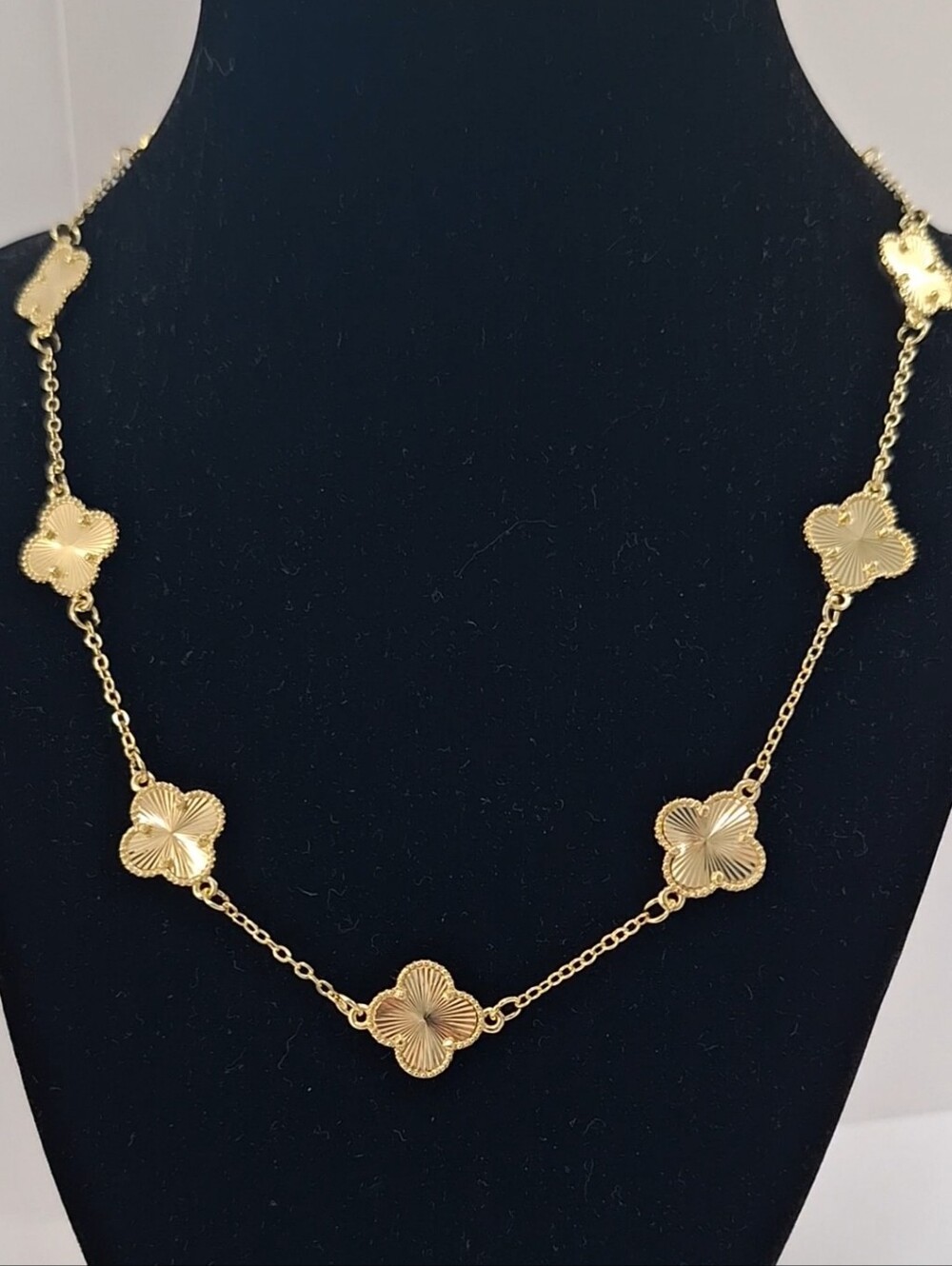 2026 Design Gold Filled Multi Clovers necklace - Picture 2 of 10